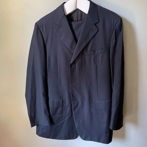 CANALI blue striped suit jacket and pant